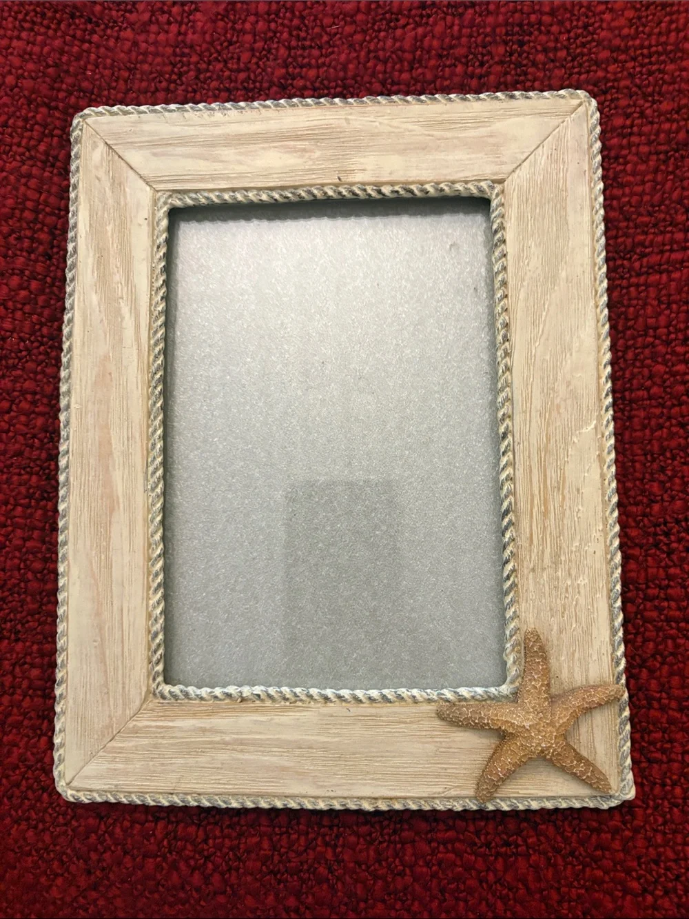 Coastal Starfish Accent Picture Frame - Cream